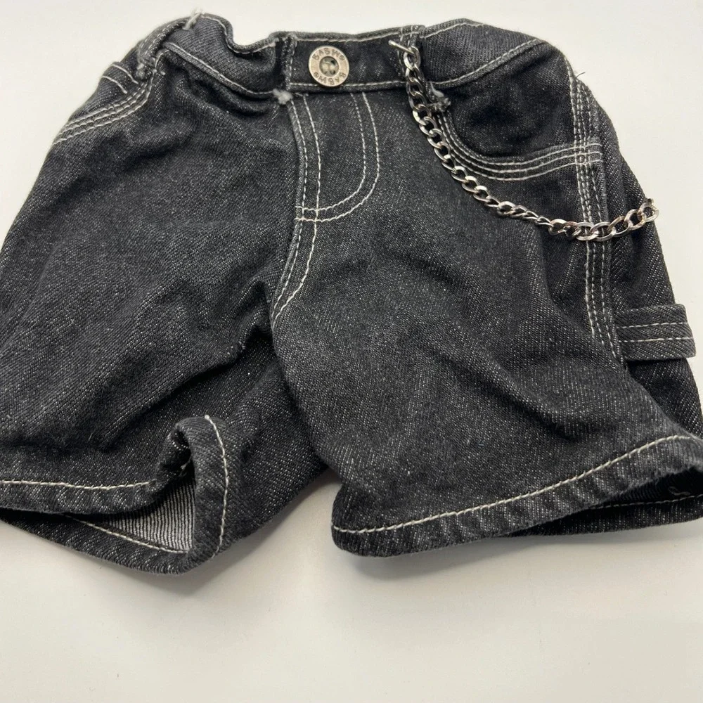 Build A Bear Bottoms Lot of 9 Skirts Shorts Denim Tulle Cotton Chain Clothes